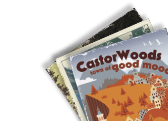 DIY Castor Woods Postcards