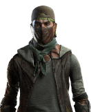 Zielonkawy, znoszony zestaw